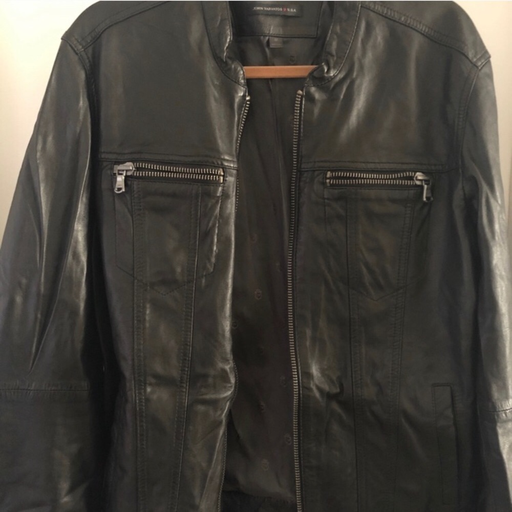 NEW John Varvatos Leather Jacket!